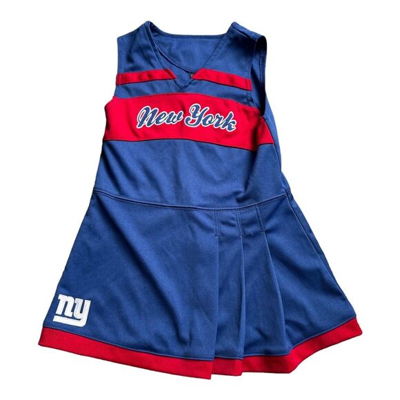 Toddler Girls 4T New York Giants Cheerleader Cheer Outfit Dress NFL Team - Picture 4 of 5